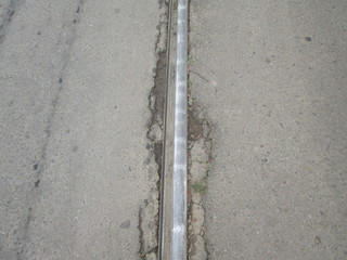 Fototapeta premium rails texture road asphalt