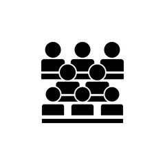 Students in the classroom icon. Element of training, seminar. Premium quality graphic design icon. Signs and symbols collection icon for websites, web design, mobile app