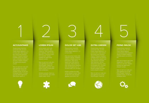 5 Section Infographic Layout