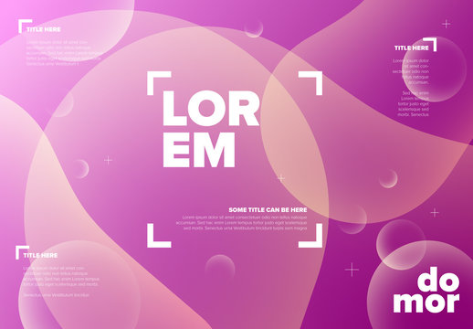 Abstract Infographic Layout