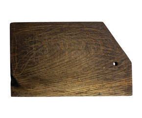 old brown rectangular wooden kitchen cutting board