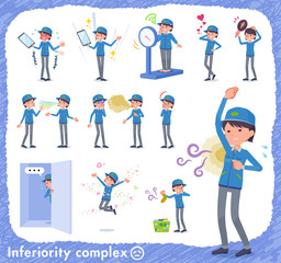Fototapeta premium flat type Delivery women_complex