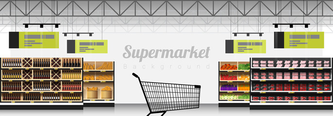 Handcart Photos Royalty Free Images Graphics Vectors S Interior Scene Of Modern Supermarket With S Background Vector Ilration