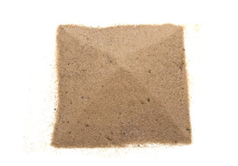 sand isolated on white background