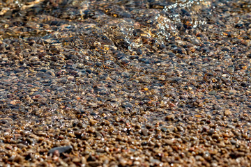 Little stones on the beach