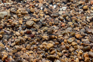 Little stones on the beach