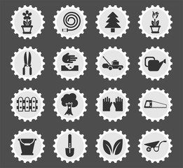 Obraz premium landscape design icon set