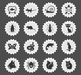 pets icon set