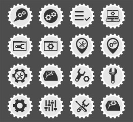 settings icon set