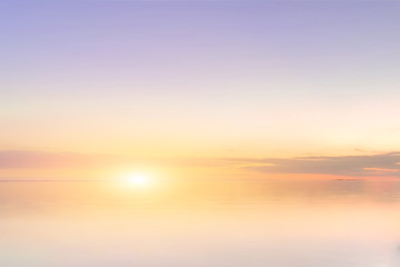 Fototapeta premium Majestic summer sunset over the Chudskoy lake