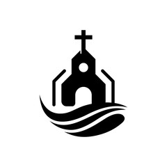 Church Building Of Pray Creative Icon Logo Design Template Element Vector