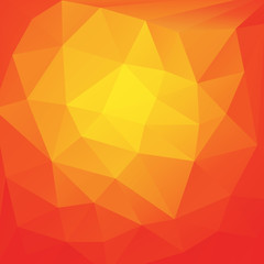 Obraz premium Orange polygonal pattern