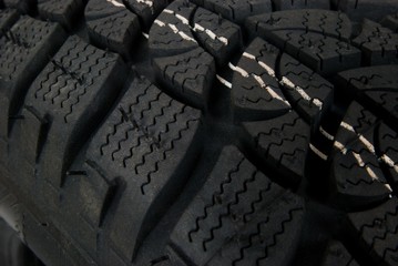 New Tire Tread - Close Up