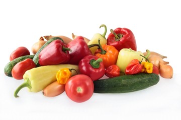 Fototapeta na wymiar tasty,multicolor vegetables as vegetarian food