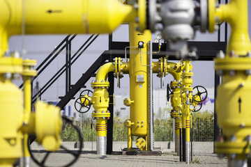 Yellow pipes nad valves