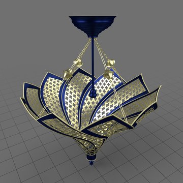 Moroccan floral shape lamp