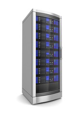 single network workstation server 3d illustration