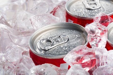 Soda Cans in Ice