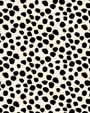 Seamless patterns with black dots