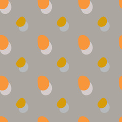Seamless background pattern with various colored circles.