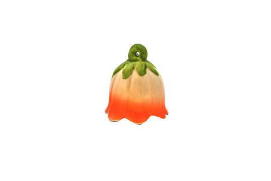 Ceramic bell in the form of a flower