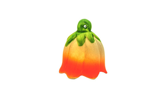 Ceramic bell in the form of a flower