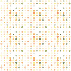 Seamless abstract pattern background with a variety of colored circles.