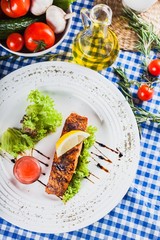 Salmon with Avocado Salsa