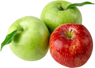 Red apple amongst green apples