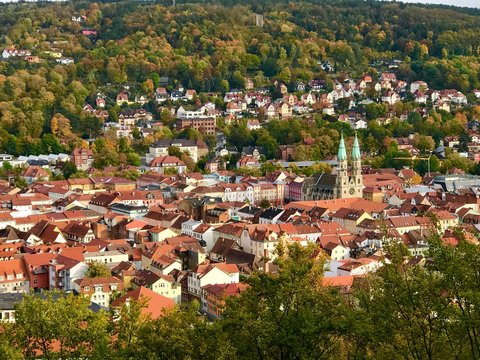 Meiningen (Th&uuml;ringen) von oben