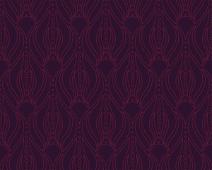 Vintage Seamless Geometric Pattern. Abstract Vector Background. Art Deco Texture.