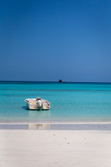 Tropical island paradise of Nosy Iranja, near Nosy Be in Madagascar.