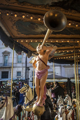 carousel angel with trumpet