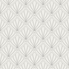 Vector Art Deco Pattern. Seamless Abstract Background. Geometric Vintage Style Texture.