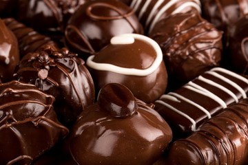 Assorted Dark and Milk Chocolate Candies / Pralines / Truffles