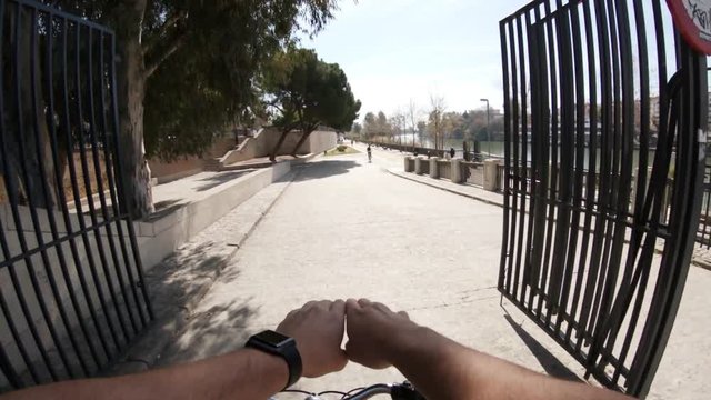 Biking in Seville, POV