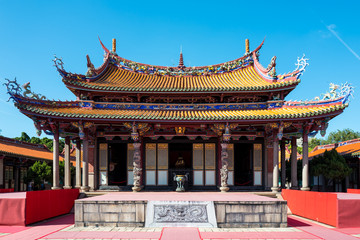 Obraz premium The Confucius temple in Taipei, Taiwan.