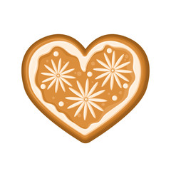 Gingerbread flower heart