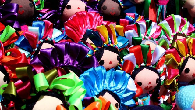 Mu&ntilde;ecas de trapo Michoac&aacute;n 