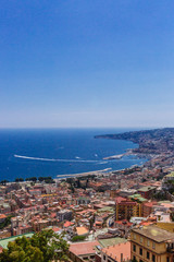 Fototapeta na wymiar City of Naples, Italy and the Gulf of Naples