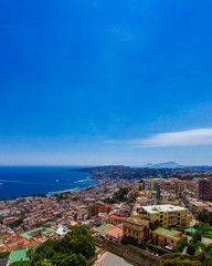 Fototapeta na wymiar City of Naples, Italy and the Gulf of Naples