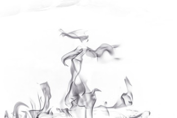 Fototapeta na wymiar Abstract fire on white background