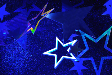 Christmas background with a star