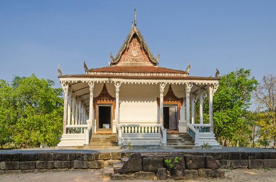 The oldest Cambodian monastery building near the village Kampong Tralach Leu in Cambodia