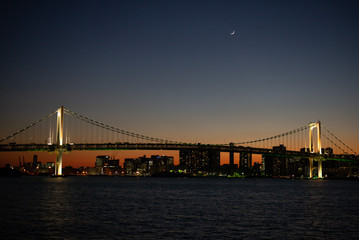 Obraz premium A Sunset in Odaiba