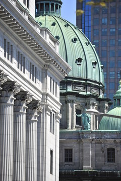 The Dome Of Mary Queen Of The World Cathedral In Montreal