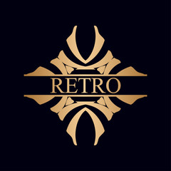 Vintage ornamental logo