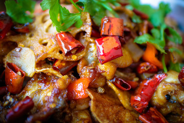 Sichuan boiled food in Hot Chili Oil
