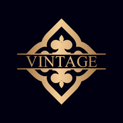 Vintage ornamental logo