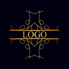 Vintage ornamental logo